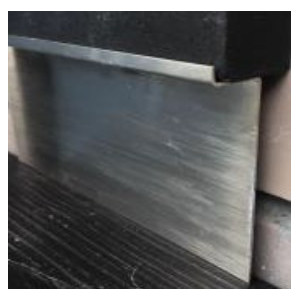 Плинтус из нержавеющей стали для гипсокартона 70х15 мм AISI 430 полированный